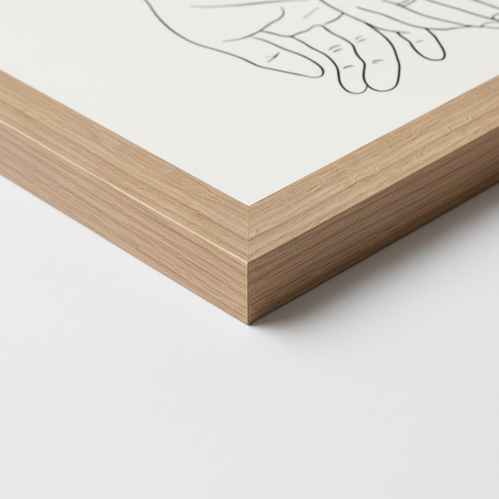 "Familienliebe" Personalisiertes Line Art Poster
